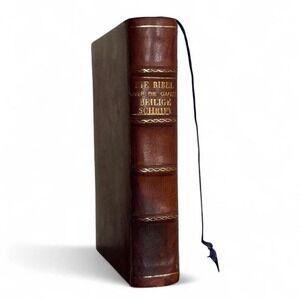 Antique German Leather Bible